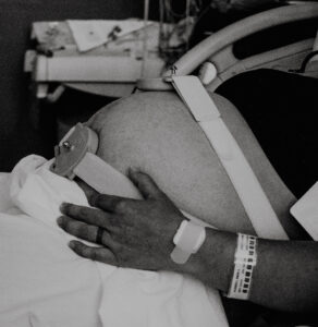 Mom having hospital birth Portland Birth Photographer