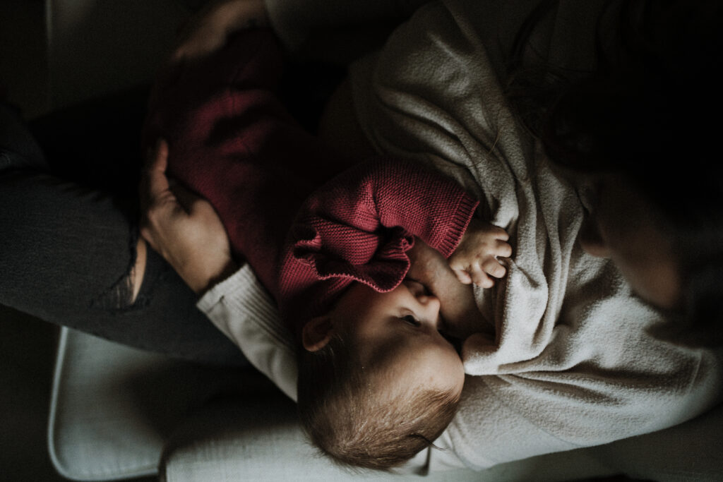 Baby nursing Portland Newborn photographer